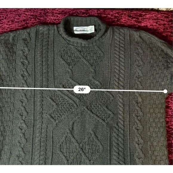 Men’s Irish Merino Wool Fisherman’s Sweater 2X - Picture 6 of 8